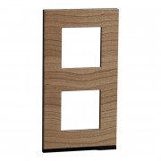 Рамка 2-постовая Schneider Electric Unica New Pure вертикальная дуб/антрацит NU6004V84