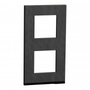 Рамка 2-постовая Schneider Electric Unica New Pure вертикальная камень/антрацит NU6004V87