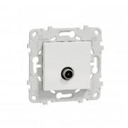 Розетка TV кінцева Schneider Electric Unica New білий NU546418