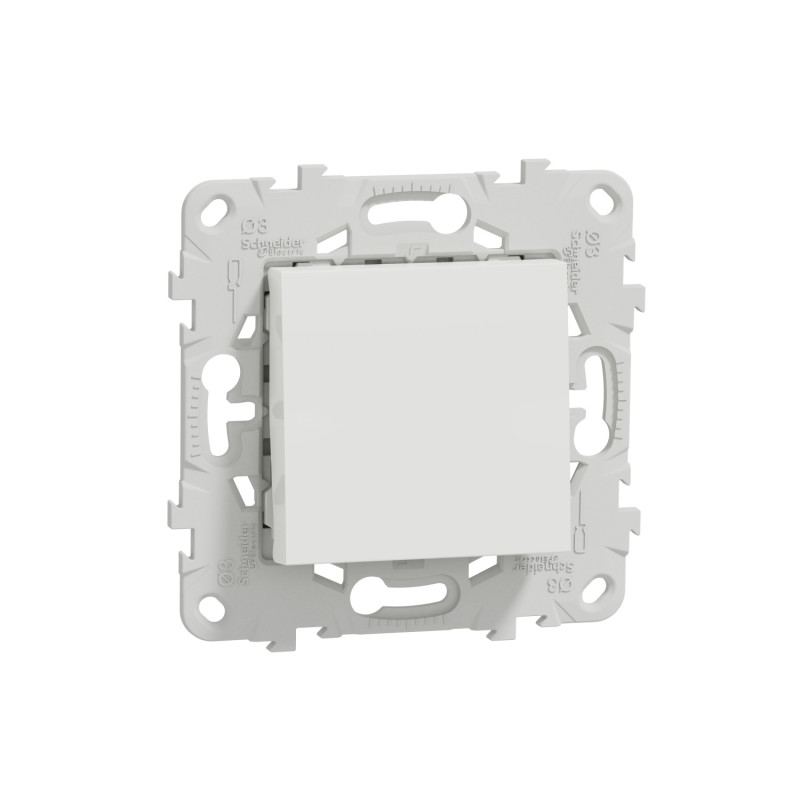 Выключатель проходной Schneider Electric Unica New 1-клавишный схема 6 белый NU520318