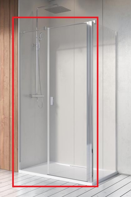 Душевая дверь Radaway Nes 8 KDS II 90х200 см распашная правая хром/прозрачное стекло 10087090-01-01R