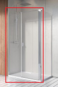 Душові двері Radaway Nes 8 KDS II 90х200 см права хром/прозоре скло 10087090-01-01R
