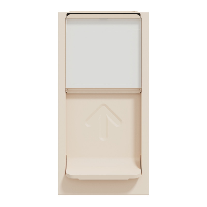 Накладка для розетки RJ45 Schneider Electric Unica New 1 модуль бежевий NU941044