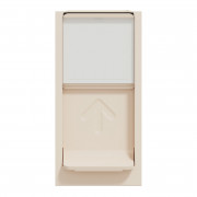 Накладка для розетки RJ45 Schneider Electric Unica New 1 модуль бежевий NU941044