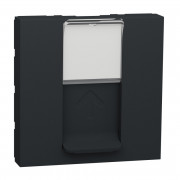 Накладка для розетки RJ45 Schneider Electric Unica New 2 модуль антрацит NU941154