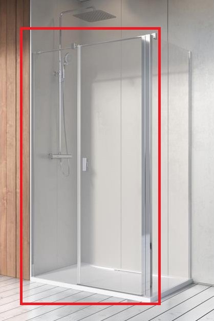 Душевая дверь Radaway Nes 8 KDS II 110х200 см распашная правая хром/прозрачное стекло 10087110-01-01R