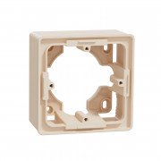 Коробка для відкритої установки Schneider Electric Unica New Studio 1-постова пластик бежевий NU800244