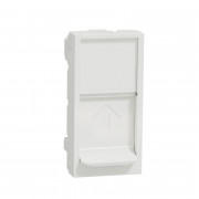 Лицевая панель RJ45 Schneider Electric Unica New для Keystone/Systimax 1 модуль белый NU946018
