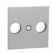 Лицевая панель TV/FM розетки Schneider Electric Unica New алюминий NU944030