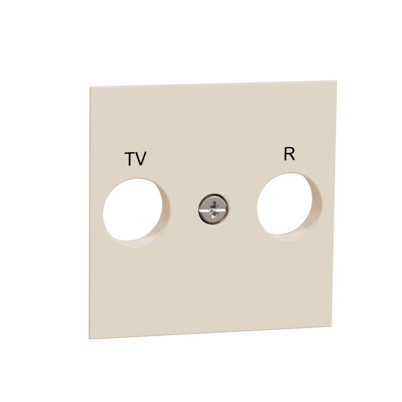 Лицевая панель TV/FM розетки Schneider Electric Unica New бежевый NU944044