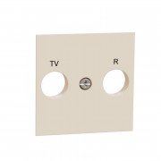 Лицьова панель TV/FM розетки Schneider Electric Unica New бежевий NU944044