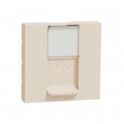 Накладка для розетки RJ45 Schneider Electric Unica New 2 модуль бежевий NU941144