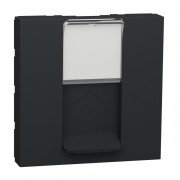 Накладка для розетки RJ45 Schneider Electric Unica New 2 модуль антрацит NU941154