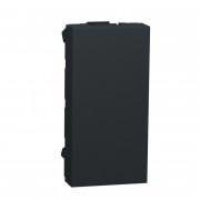 Заглушка Schneider Electric Unica New 1 модуль антрацит NU986554