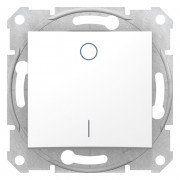 Выключатель Schneider Electric Sedna 1-клавишный 2-полюсный 10А белый SDN0200121