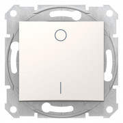 Вимикач Schneider Electric Sedna 1-клавішний 2-полюсний 10А слонова кістка SDN0200123