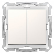 Выключатель Schneider Electric Sedna 2-клавишный IP44 слоновая кость SDN0300423