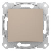 Вимикач Schneider Electric Sedna 1-клавішний 10А титан SDN0100168