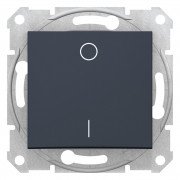 Вимикач Schneider Electric Sedna 1-клавішний 2-полюсний 10А графіт SDN0200170