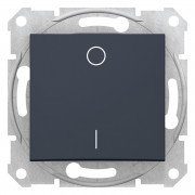 Вимикач Schneider Electric Sedna 1-клавішний 2-полюсний 16А графіт SDN0200270