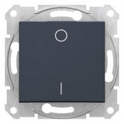 Вимикач Schneider Electric Sedna 1-клавішний 2-полюсний 16А графіт SDN0200270