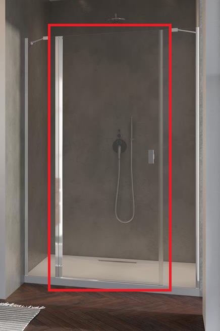 Створка душевой двери Radaway Nes 8 DWJS 69х200 см распашная левая хром/прозрачное стекло 10084690-01-01L