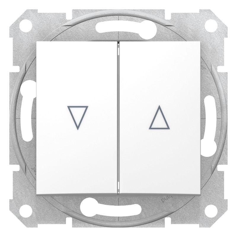 Вимикач для жалюзі Schneider Electric Sedna з електронним блоком білий SDN1300121