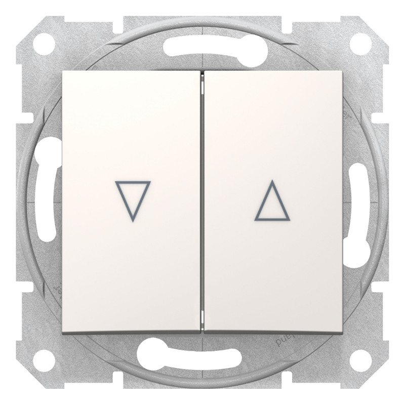 Выключатель для жалюзи Schneider Electric Sedna с электронной блокировкой слоновая кость SDN1300123