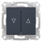 Вимикач для жалюзі Schneider Electric Sedna з механічним блокуванням графіт SDN1300370