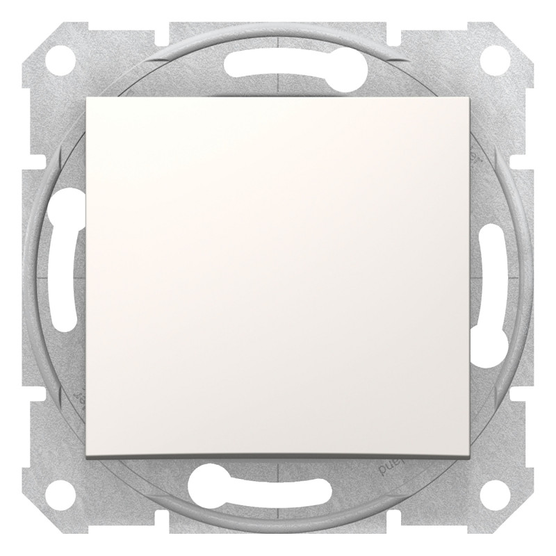 Вимикач перехресний Schneider Electric Sedna 1-клавішний схема 7 слонова кістка SDN0500123