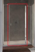 Створення душових дверей Radaway Nes 8 DWJS 79х200 см розстібна права хром/прозоре скло 10084790-01-01R