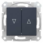 Выключатель для жалюзи Schneider Electric Sedna с электронной блокировкой графит SDN1300170