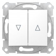 Выключатель для жалюзи Schneider Electric Sedna с механической блокировкой белый SDN1300321