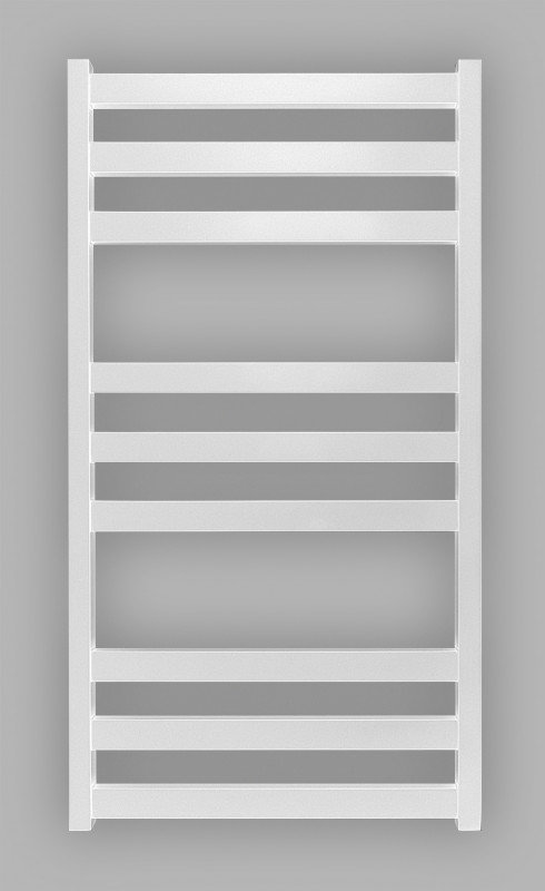 Электрический полотенцесушитель Genesis-Aqua Tristar flat 80х53 см нержавеющая сталь белый GA-50042