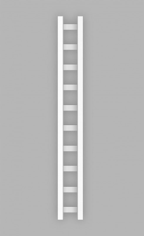 Електрична сушка для рушників Genesis-Aqua Scala 120х25 см нержавіюча сталь білий GA-36042