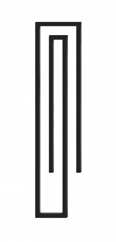 Сушка для рушників водяна Genesis-Aqua Clip 160x50 см чорний GA-6701