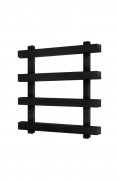 Полотенцесушитель водяной Genesis-Aqua Okibo 100x70 см черный GA-6902