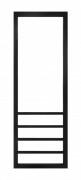 Полотенцесушитель водяной Genesis-Aqua Lempira 150x50 см черный GA-6801