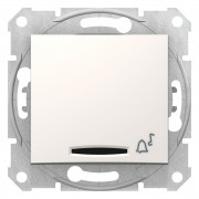 Кнопка звонка Schneider Electric Sedna с подсветкой слоновая кость SDN1600423