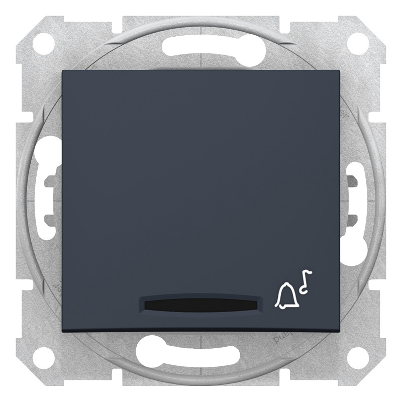 Кнопка звонка Schneider Electric Sedna с подсветкой графит SDN1600470
