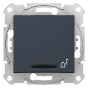 Кнопка звонка Schneider Electric Sedna с подсветкой графит SDN1600470