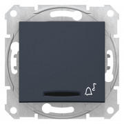 Кнопка звонка Schneider Electric Sedna с подсветкой графит SDN1600470