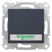 Выключатель Schneider Electric Sedna кнопочный с надписью и подсветкой графит SDN1600370