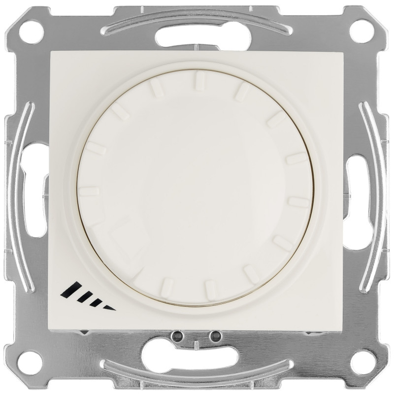 Диммер (светорегулятор) для LED-ламп Schneider Electric Sedna универсальный поворотно-нажимной 4-400Вт слоновая кость SDN2201223