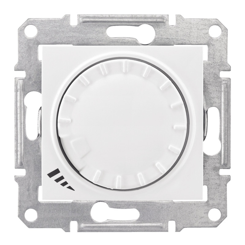 Діммер (світлорегулятор) Schneider Electric Sedna поворотно-натискний 20-420 Вт білий SDN2201121