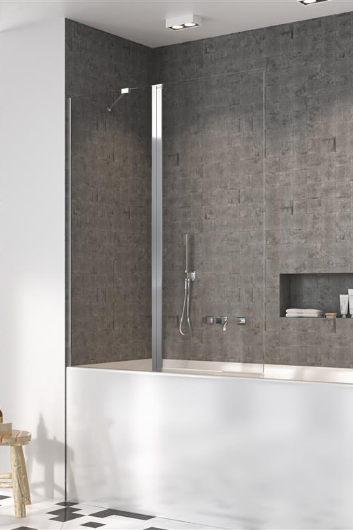 Шторка для ванни Radaway Nes 8 PND II 120х150 см ліва профіль хром скло прозоре 10088120-01-01L