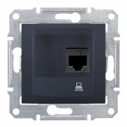 Комп'ютерна розетка Schneider Electric Sedna RJ45 5E UTP графіт SDN4300170