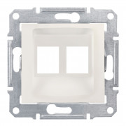 Накладка двухмодульная АМР Schneider Electric Sedna КАТ5Е 6 UTP слоновая кость SDN4400623