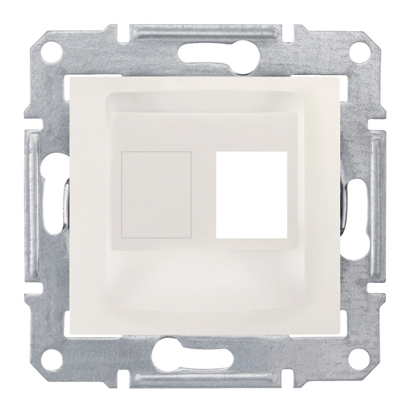 Накладка одномодульна АМР Schneider Electric Sedna КАТ5Е 6 UTP слонова кістка SDN4300623