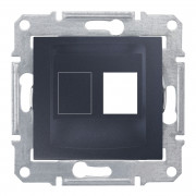 Накладка одномодульная АМР Schneider Electric Sedna КАТ5Е 6 UTP графит SDN4300670